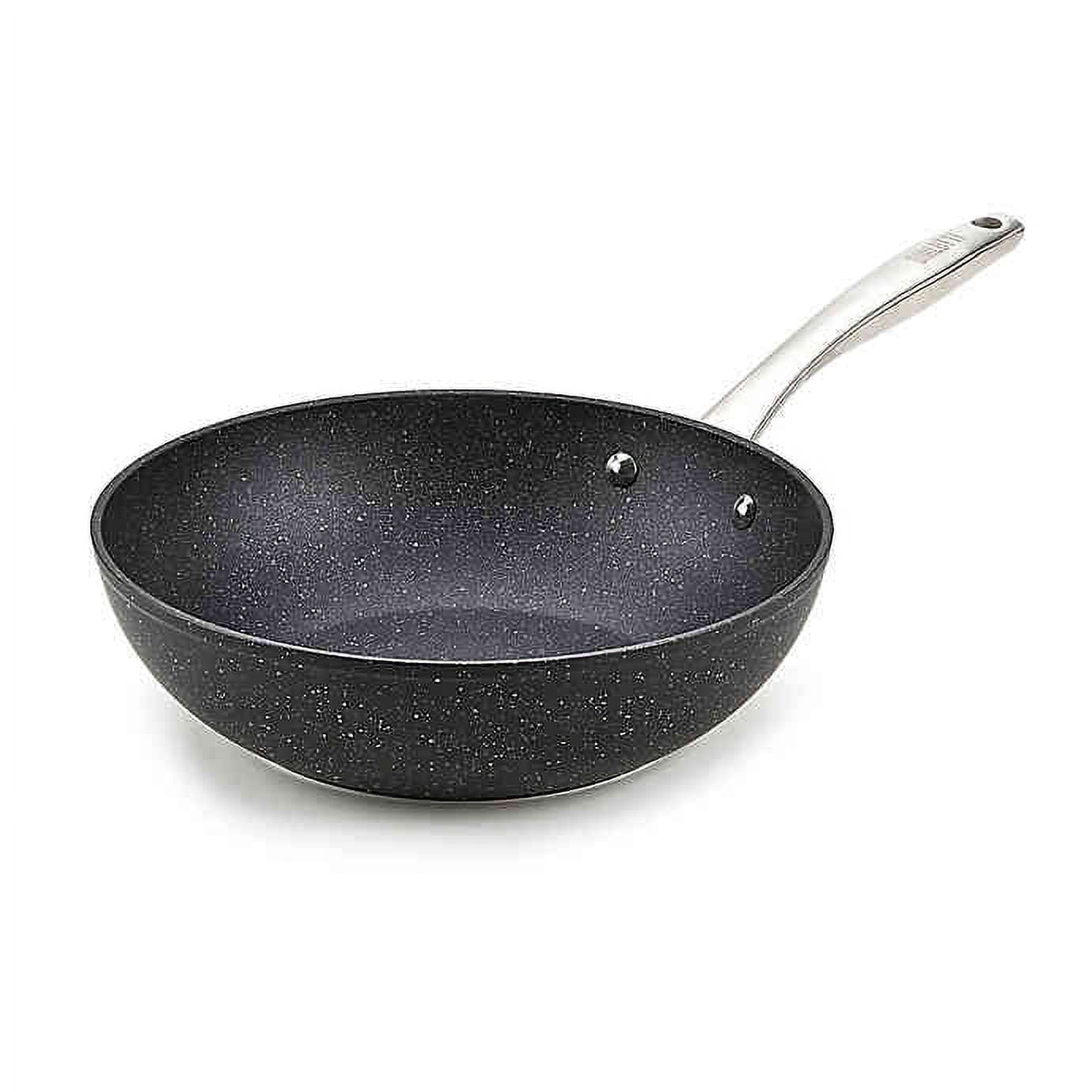 Bialetti Titan 11-Inch Nonstick Stainless Steel Chef Pan in Black
