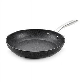 Ninja CW60030 NeverStick Comfort Grip 12 Fry Pan, Nonstick, Durable, Scratch Resistant, Dishwasher Safe, Oven Safe to 400°F, Silicone Handles, Grey
