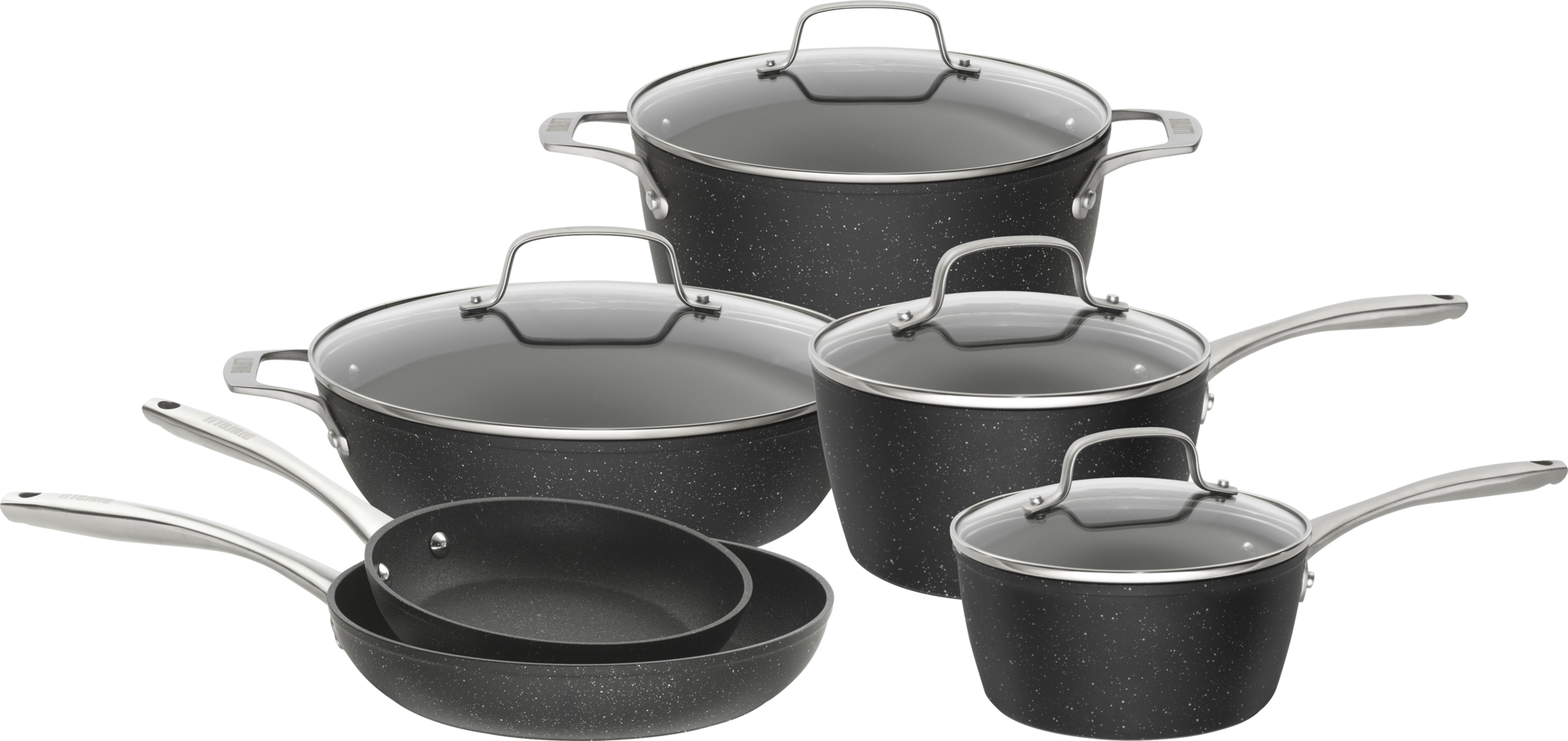 Mainstays Aluminum Nonstick Midweight 13pcs Cookware Set Dishwasher