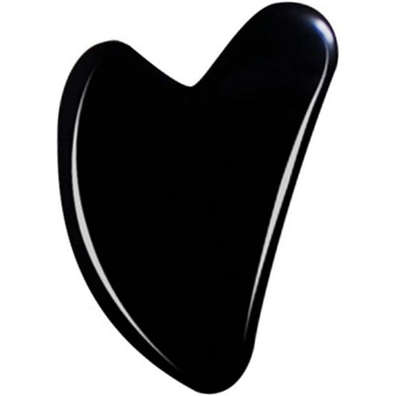 Bian Stone Heart Gua Sha Scraping Massage Tool, Real SibinGua Sha Board for Full Body Relaxing, Natural Trigger Point Deep Tissue Therapy Tools for Pain Relief, Facial Gua Sha Tool