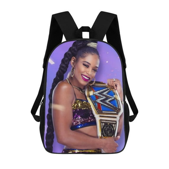 Bianca Belair Backpack, 17-Inch Laptop Backpack, High Capacity Backpack For College Travel, Lightweight Daybackpack
