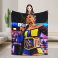 thumbnail image 1 of Bianca Belair Blanket, Super Soft Throw Blanket For Wrestling Fans, Cozy Flannel Blankets, Warm Blankets For Couch Sofa Bed, 40"X30", 1 of 8