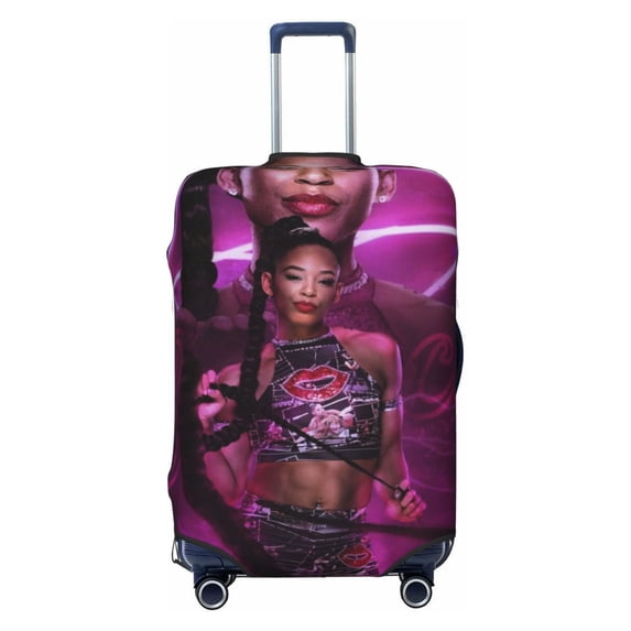 Bianca Belair Luggage Cover Protector, Washable Elastic Suitcase Cover with Zipper and Buckle, Fits 18-32 Inch Luggage, Anti-Scratch & Dustproof