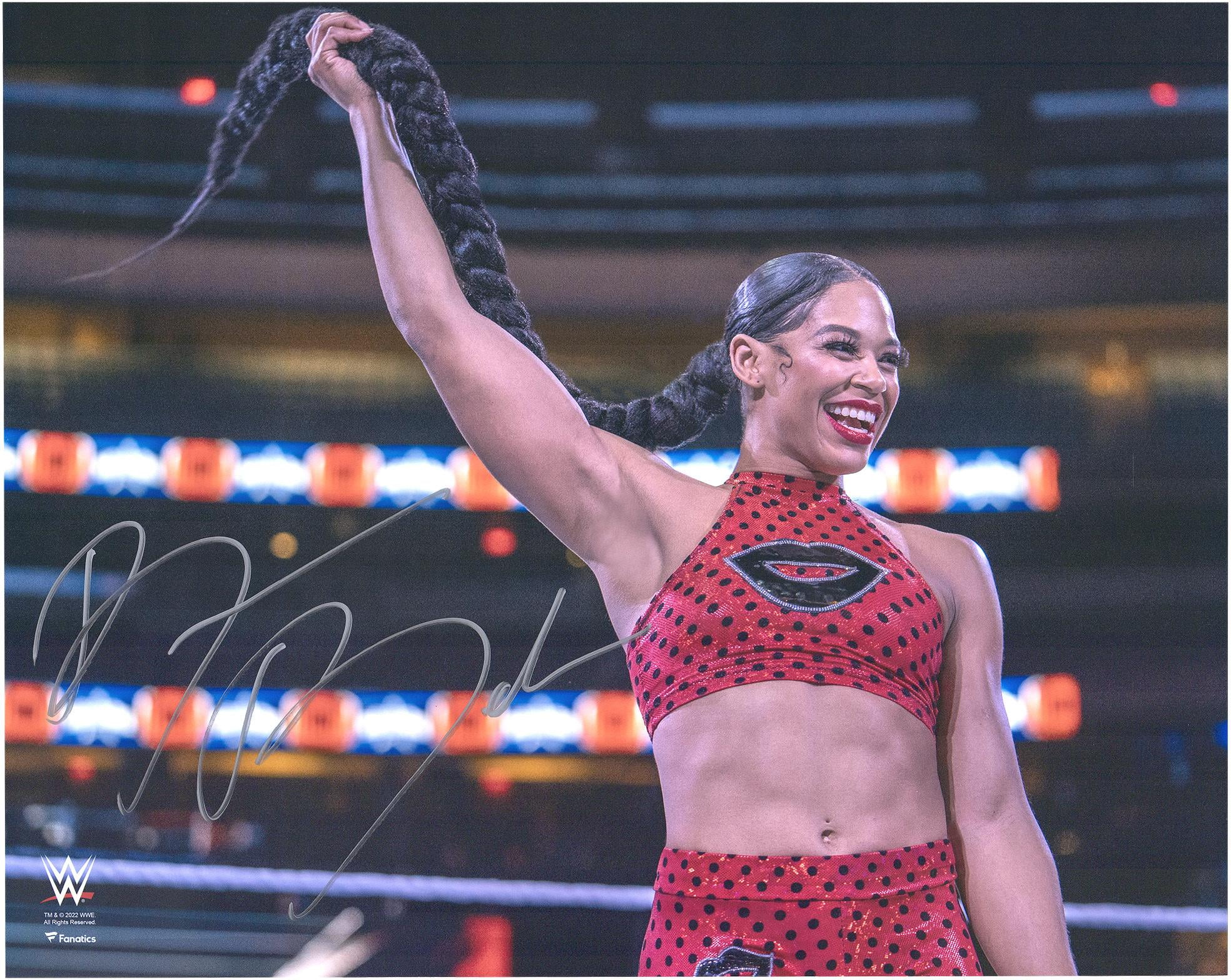 Bianca Belair WWE Autographed 16" x 20" In Ring Whipping Hair Photograph - Fanatics Authentic Certified