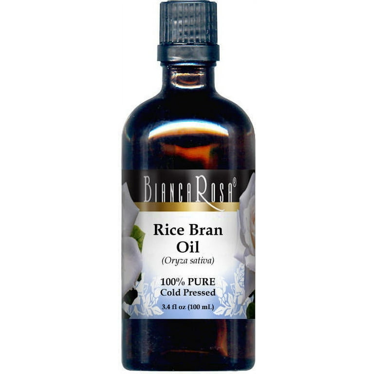 Bianca Rosa Rice Bran Oil - 100% Pure, Cold Pressed, (3.40 fl oz, 1-Pack,  Zin: 428369) 