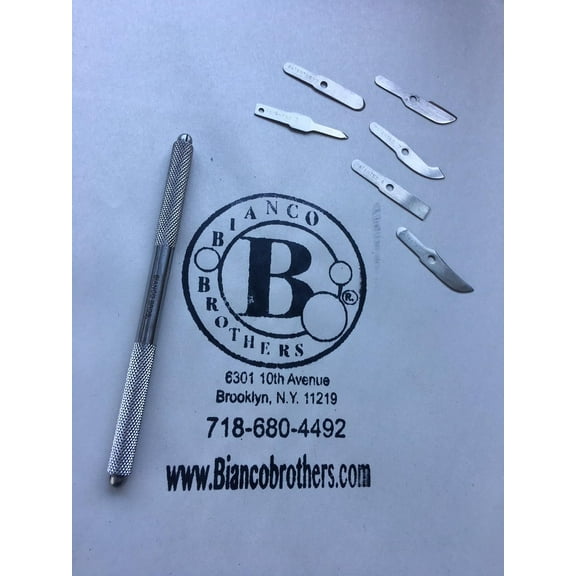 Bianco Brothers Instruments BB Q6 Cuticle Pusher, Nail Tool for Manicures, Cuticle Care Manicure Tool, 6 Changeable Tips