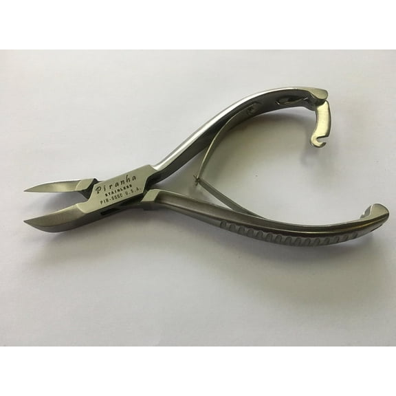 Bianco Brothers Instruments PIR 555C Stainless Steel Sharpest Nail Nipper, Stainless Steel Cuticle Trimmer with Large Jaws, Box Lock and Double Spring
