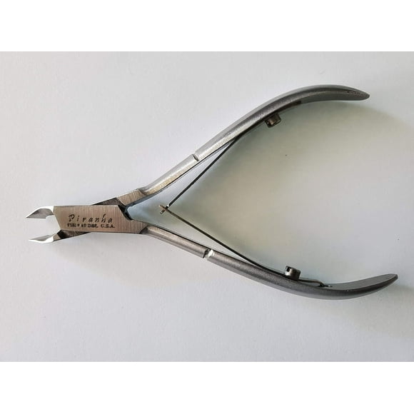 Bianco Brothers Instruments Piranha Half Jaw Cuticle Nipper, Hand Honed Toe Nail Clipper, Nail Tool for Manicure, Made in the US
