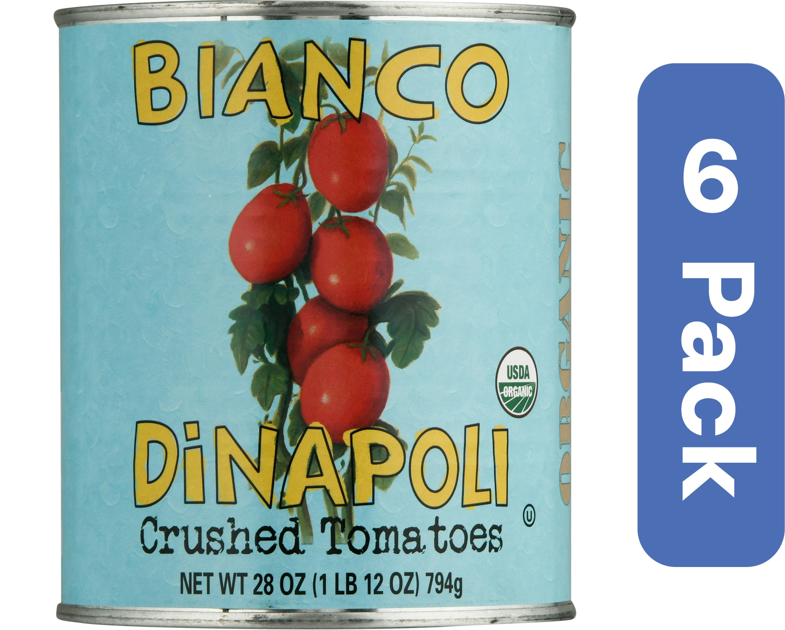 Bianco Di Napoli Organic Crushed Tomatoes Puree 28 oz (Pack Of 6)