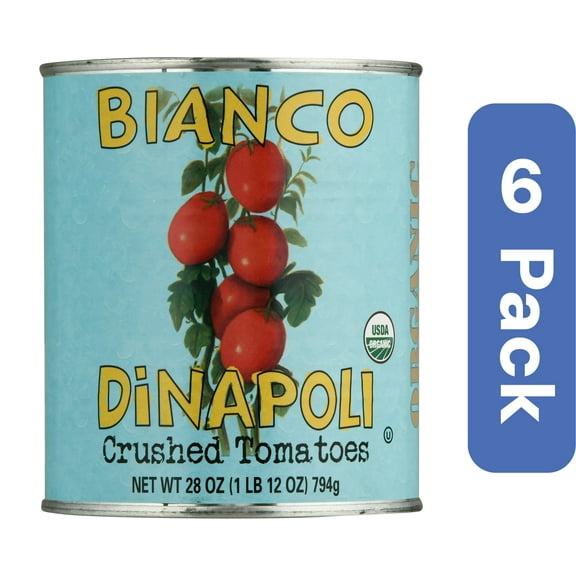 Bianco Di Napoli Organic Crushed Tomatoes Puree 28 oz (Pack Of 6)