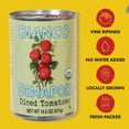 thumbnail image 1 of Bianco DiNapoli Organic Diced Tomatoes in Puree - Canned Tomatoes for Soups, Dishes, and Pasta - 14.5 oz, 12 Pack, 1 of 8