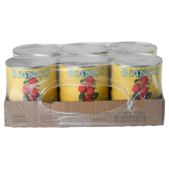 Bianco Dinapoli Organic Whole Peeled Tomatoes 28 oz 6 pack