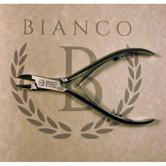 Bianco Instruments 165 4.5" Nail Splitter/Cutter Stainless Steel Made in the USA (Medium Point)