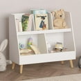 thumbnail image 1 of Bianlte Kids Bookshelf and Toy Organizer,5 Cubbies Wooden Open Bookcasefor Bedroom, Playroom, Nursery, White, 1 of 6