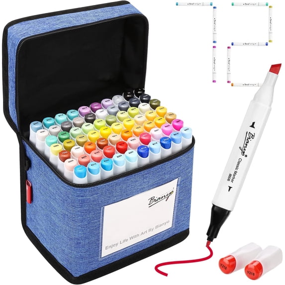 Bianyo Classic Series Dual Tip Art Markers, Set of 72 - Walmart.com