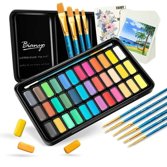 Bianyo Professional Watercolors, Set of 36