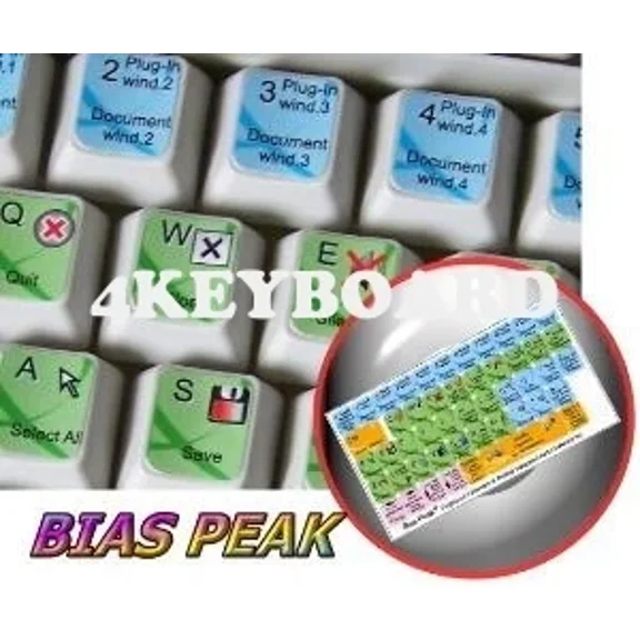 Bias Peak Keyboard Sticker