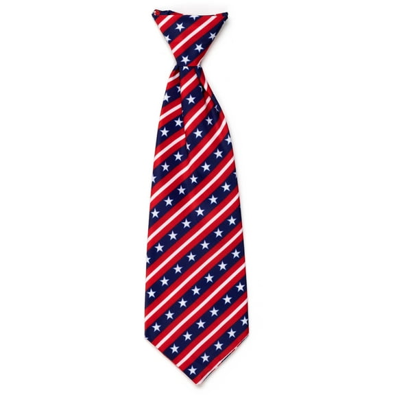 Bias Stars and Stripes Neck Tie