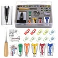 thumbnail image 1 of Bias Tape Maker Kit 6 Size with Sewing Clip, Presser Foot, Bead Head Pin, Awl, 1 of 6