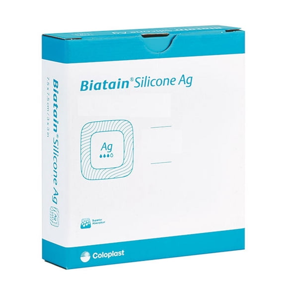 Biatain Alginate Ag Sterile Silver Alginate Dressing Square 6 x 6" 3765 10 per Box