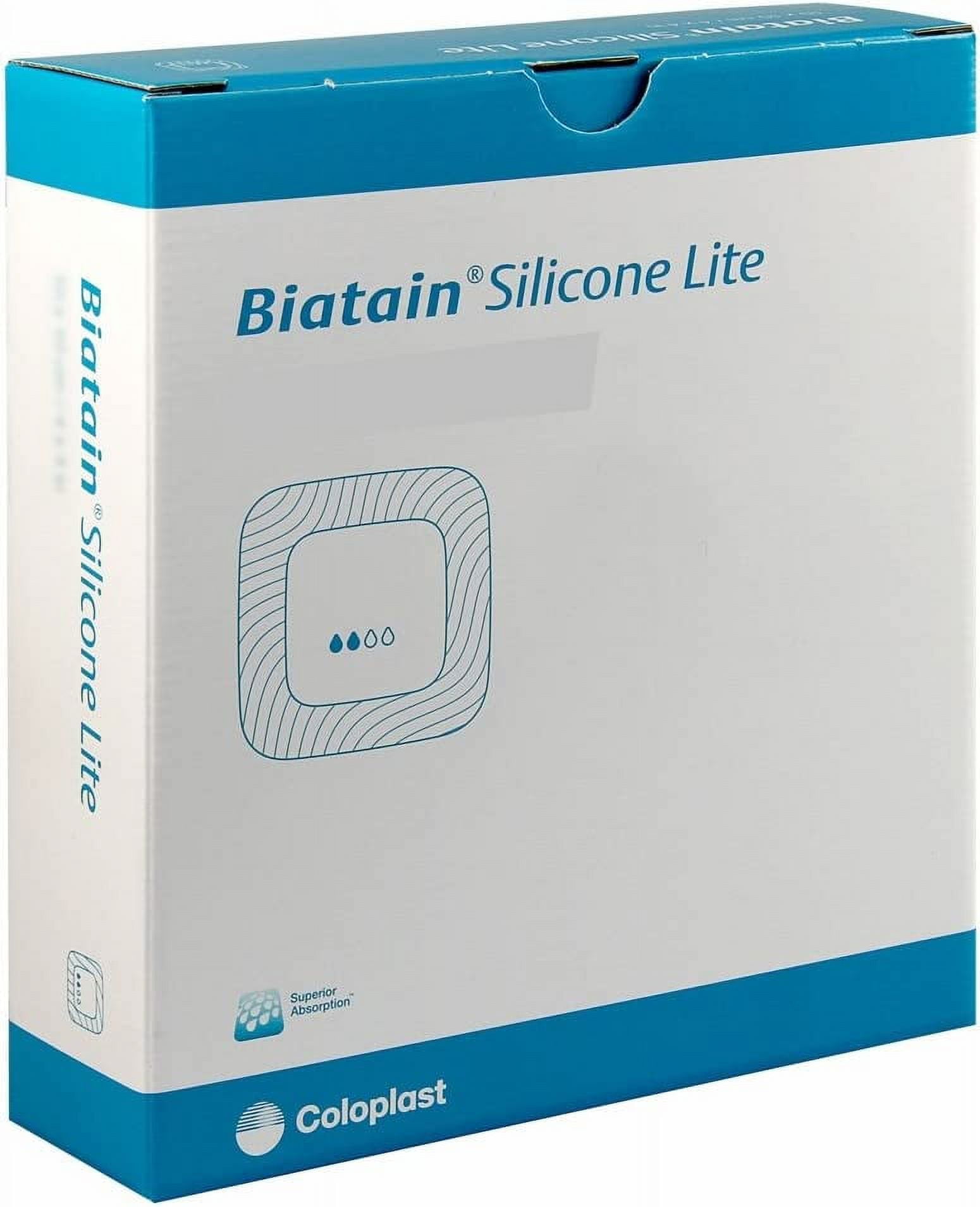 Biatain Silicone Lite Foam Dressing 5" x 5", Pad Size 2.87" x 2.87