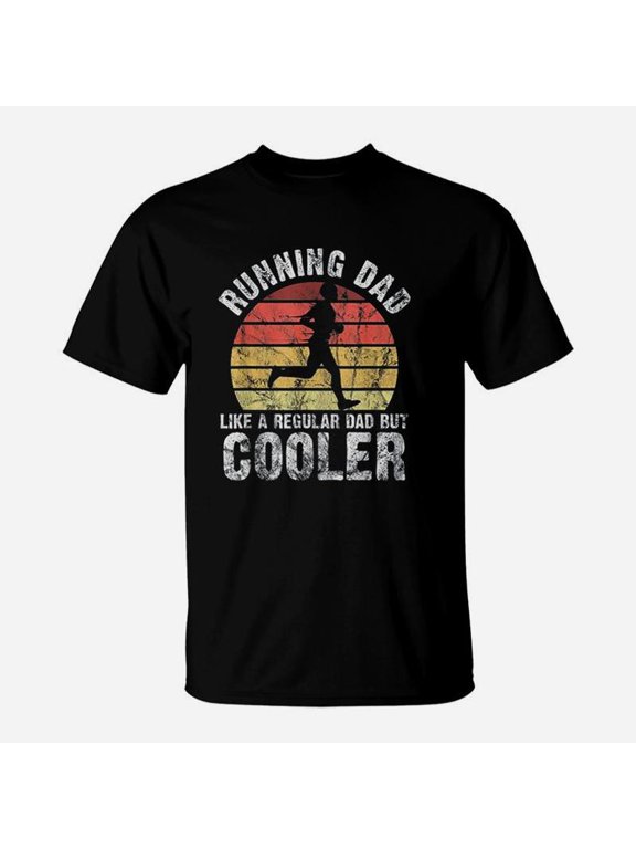 Biathlon Runner Marathon Running Dad Fathers Day Gift TShirt