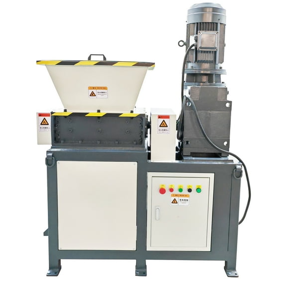 Biaxial Crusher Metal Shredder Electric Universal Waste Shredder Plastic Shredder 3-phase 220V