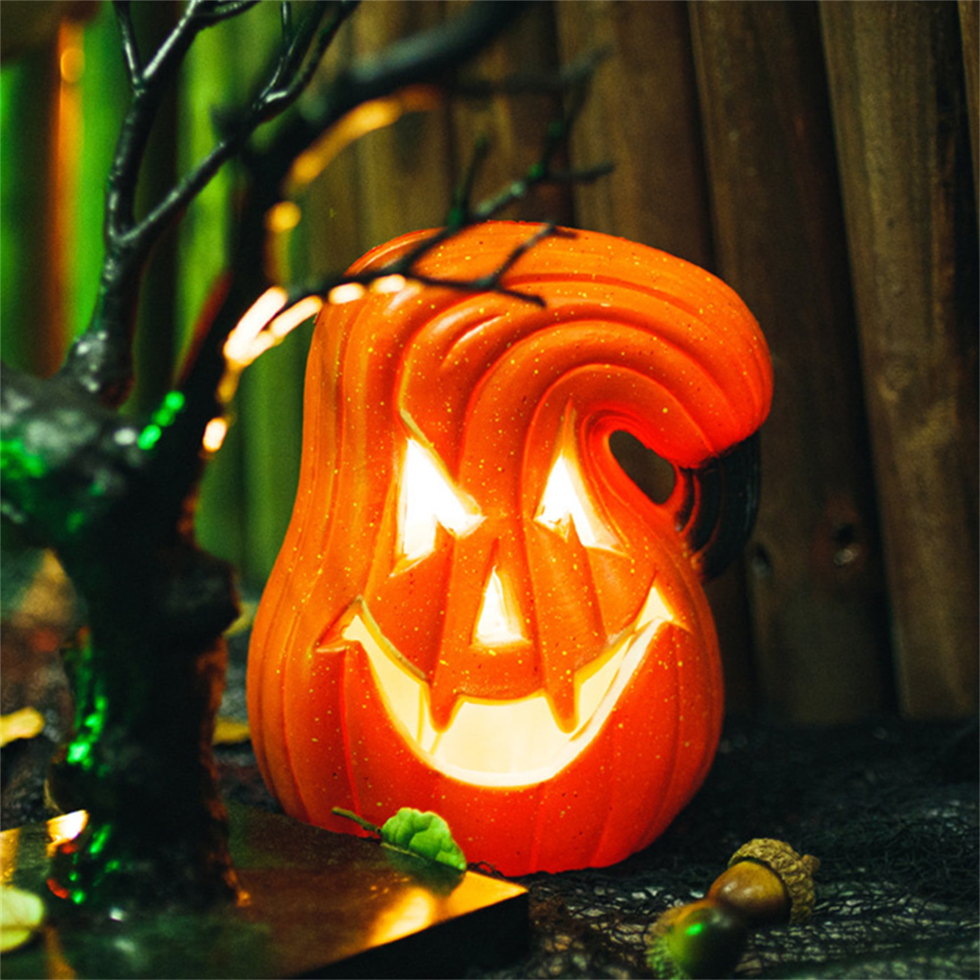 Biayxms LED Pumpkin Lights, Halloween Funny Pumpkins Battery Operated