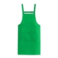 thumbnail image 1 of Bib Aprons - Unisex H Back Style Apron with 2 Pockets for Kitchen Crafting BBQ Drawing Cooking, 1 of 5