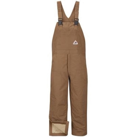 Bib Coverall with Leg Zip, Brown Duck - Size 40W