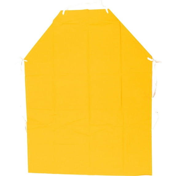 Bib Style Adult 35 Mil Yellow PVC Work Apron - RAIN-59000-86