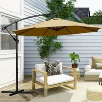 Bibana 10Ft Outdoor Adjustable Offset Cantilever Hanging Patio Umbrella