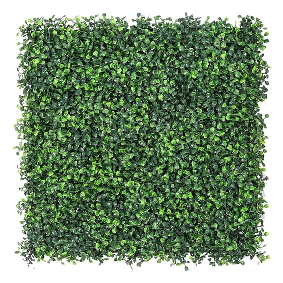 Bibana 10 x 10 Boxwood Artificial Greenery Panel 12 Count