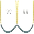 thumbnail image 1 of Bibana 2PCS Swings Seats Heavy Duty with 66" Chain, Playground Swing Set Accessories Replacement with Snap Hooks, Support 250lb (Green), 1 of 8
