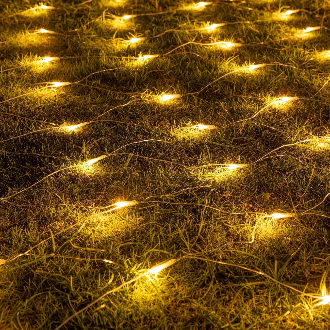 Bibana 13.1ft x 6.6ft 360 LED Christmas Net Lights, Mesh String Lights with 8 Modes for Indoor Outdoor Holiday & Party Decor (Warm White)