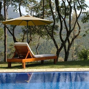 Bibana 9ft Outdoor Patio Umbrella Market Umbrella Table Umbrella with Push Button Tilt, Easy Crank Lift, 8 Steel Ribs