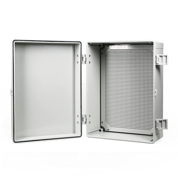 Bibana ABS Plastic Dustproof Waterproof IP65 Junction Box Universal Durable Electrical Project Enclosure with Lock (11.8"x7.8"x6.7")