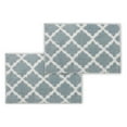 thumbnail image 1 of Bibb Home 1-2 Pack Trellis Micro Shag Bath Rugs, 1 of 3