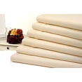 thumbnail image 1 of Bibb Home 1500 Thread Count Pinstripe Cotton Rich Bed Sheets 6 Piece Set - 8 Colors - King / Ivory, 1 of 1