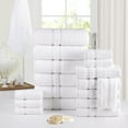 thumbnail image 1 of Bibb Home 18 Piece Zero Twist Egyptian Cotton Towel Set, 1 of 1