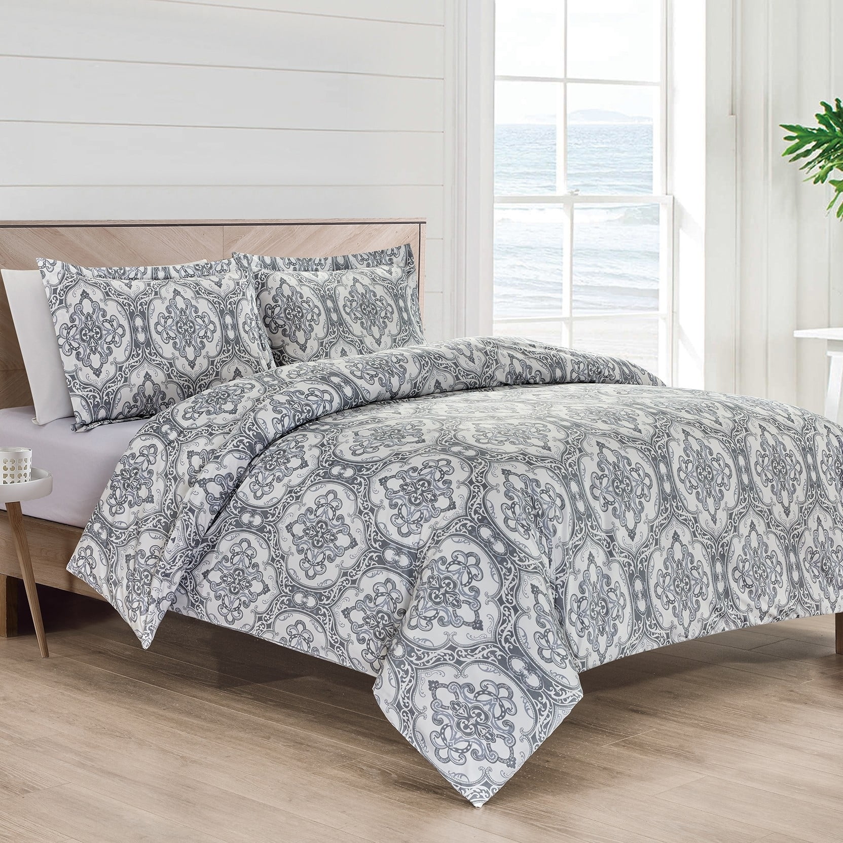 Bibb Home 1800 Series Egyptian Luxury 3 pc Duvet Cover Set