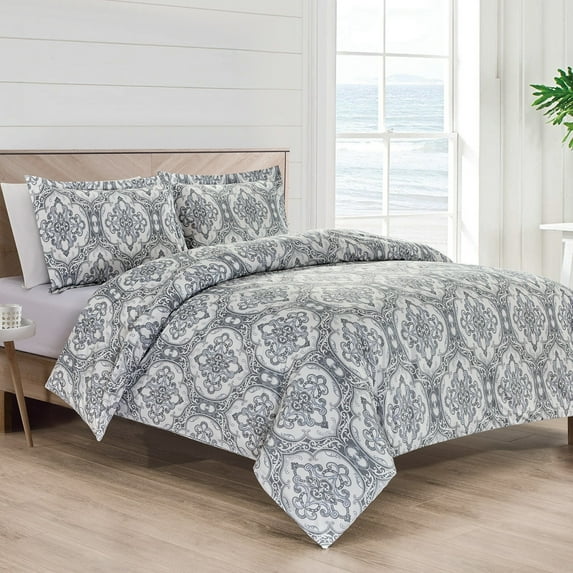 Bibb Home 1800 Series Egyptian Luxury 3 pc Duvet Cover Set