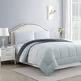 thumbnail image 1 of Bibb Home 2-Tone Reversible Down Alternative Comforter, 1 of 1