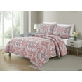 thumbnail image 1 of Bibb Home 3 Piece Printed Reversible Quilt Set, 1 of 5