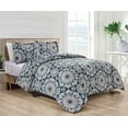 thumbnail image 1 of Bibb Home 4 pc Duvet & Down Alternative Comforter Set - 7 Designs - Alexander - King, 1 of 4