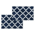 thumbnail image 1 of Bibb Home 5044 1-2 Pack Trellis Micro Shag Bath Rugs, 1 of 3