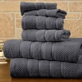 thumbnail image 1 of Bibb Home 6 Piece Popcorn Egyptian Cotton Towel Set, 1 of 1