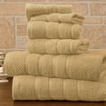 thumbnail image 1 of Bibb Home 6 Piece Popcorn Egyptian Cotton Towel Set, 1 of 2