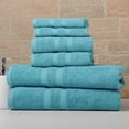 thumbnail image 1 of Bibb Home 6 Piece Solid Egyptian Cotton Towel Set, 1 of 1