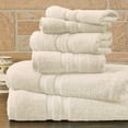 thumbnail image 1 of Bibb Home 6 Piece Solid Egyptian Cotton Towel Set, 1 of 2